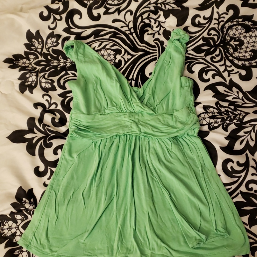 Gorgeous goddess tank top in bright green